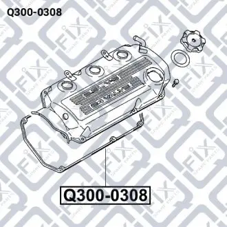 Прокладка болта крышки клапанов Q-fix Q300-0308
