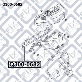 Прокладка выпускного коллектора Q-fix Q300-0682 (фото 1)