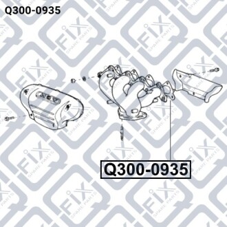 Прокладка выпускного коллектора Q-fix Q300-0935