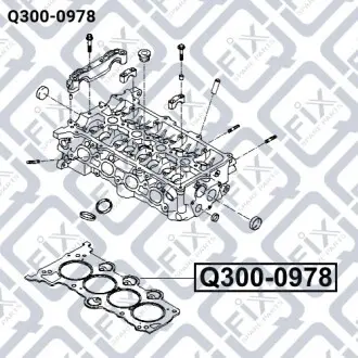 Прокладка ГБЦ Q-fix Q300-0978