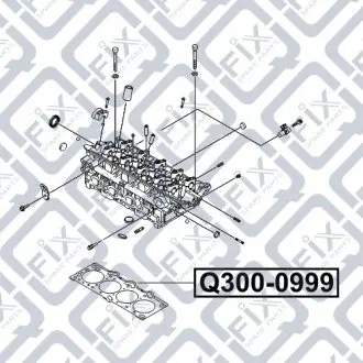 Прокладка ГБЦ Q-fix Q300-0999