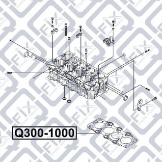 Прокладка ГБЦ Q-fix Q300-1000 (фото 1)