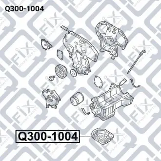 ПОДДОН МАСЛА Q-fix Q300-1004