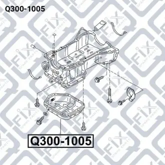 Піддон двигуна Q-fix Q300-1005