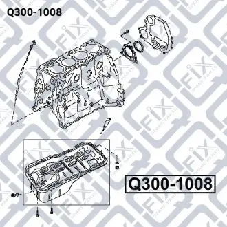 Піддон двигуна Q-fix Q300-1008