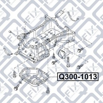 Піддон двигуна Q-fix Q300-1013 (фото 1)
