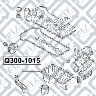 Поддон двигателя Q-fix Q300-1015