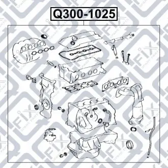 ПРОКЛАДКИ ДВИГАТЕЛЯ (К-Т) Q-fix Q300-1025