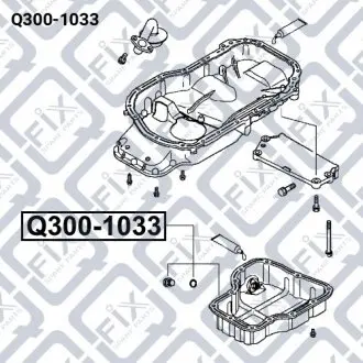 ПОДДОН МАСЛА Q-fix Q300-1033