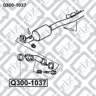 Прокладка вихлопної труби Q-fix Q300-1037
