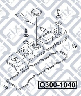 Прокладка клапанної кришки Q-fix Q300-1040