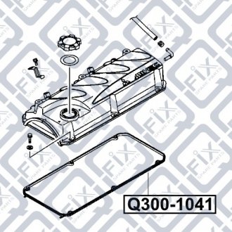 Прокладка клапанної кришки Q-fix Q300-1041