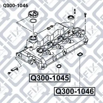 Прокладка клапанной крышки (кольцо) Q-fix Q300-1046