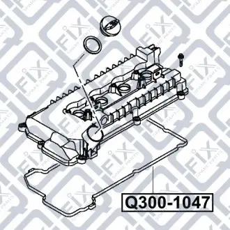 Прокладка клапанной крышки Q-fix Q300-1047