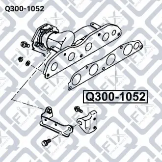 Прокладка выпускного коллектора Q-fix Q300-1052