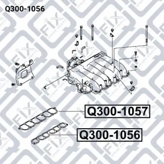 Прокладання впускного колектора Q-fix Q300-1056