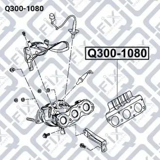 Прокладка выпускного коллектора Q-fix Q300-1080