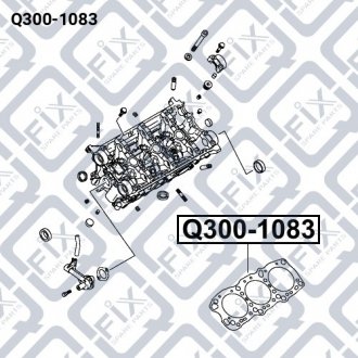 Прокладка ГБЦ Q-fix Q300-1083 (фото 1)
