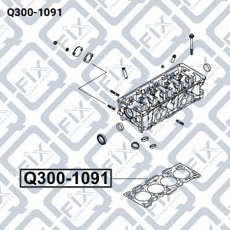 Прокладка ГБЦ (азбестова) Q-fix Q300-1091 (фото 1)