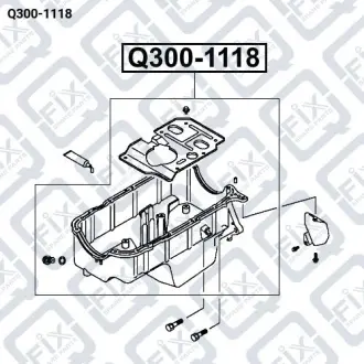 ПІДДОН ОЛІЇ Q-fix Q300-1118
