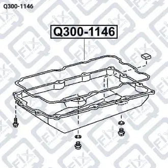 Прокладка піддону АКПП Q-fix Q300-1146