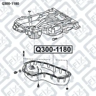 ПІДДОН ОЛІЇ Q-fix Q300-1180