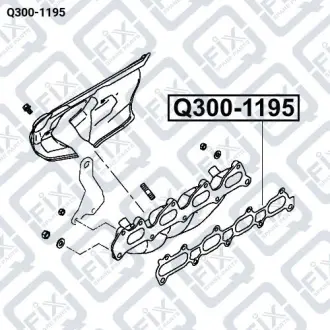 Прокладка випускного колектора Q-fix Q300-1195