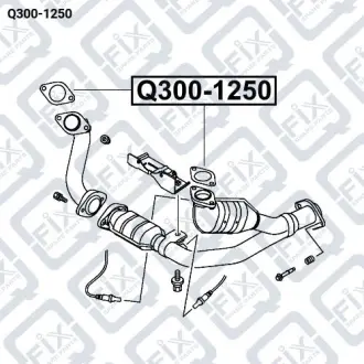 Прокладка вихлопної труби Q-fix Q300-1250