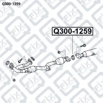 Прокладка вихлопної труби Q-fix Q300-1259