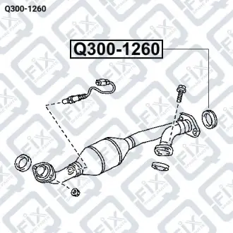 Прокладка вихлопної труби Q-fix Q300-1260