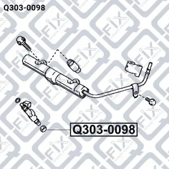Уплотнительное кольцо форсунки впрыска топлива Q-fix Q303-0098