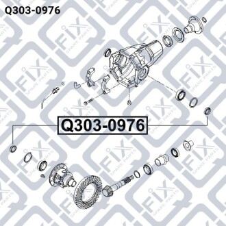 Сальник приводу (лівий) Q-fix Q303-0976