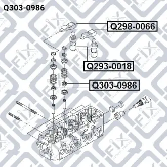 Сальник клапана Q-fix Q303-0986