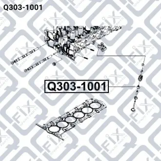 Фото сальник клапана Q-fix Q303-1001 Сальник клапана Q-fix Q303-1001