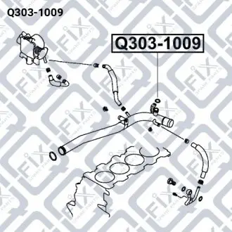 Прокладка (кольцо) трубки охлаждения Q-fix Q303-1009