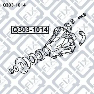 САЛЬНИК ХВОСТОВИКА ЗАДН 45x72x12x20 Q-fix Q303-1014
