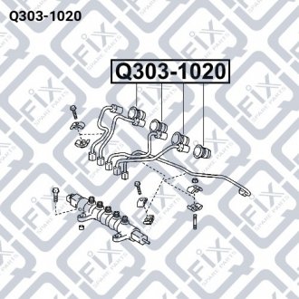 Кольцо форсунки (посадочное.) Q-fix Q303-1020 (фото 1)