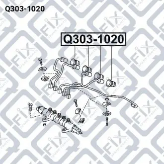 Кольцо форсунки (посадочное.) Q-fix Q303-1020