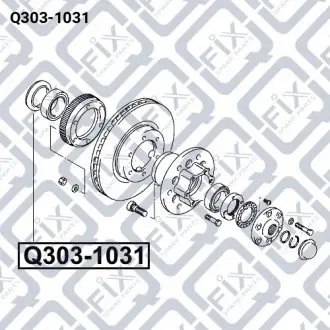 Сальник передньої маточини Q-fix Q303-1031