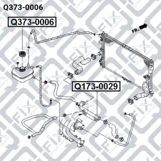 Крышка расширительного бачка Q-fix Q373-0006