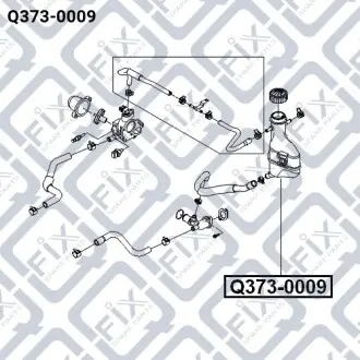 Бачок радиатора Q-fix Q373-0009