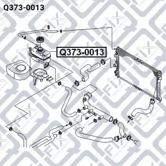Бачок радіатора Q-fix Q373-0013