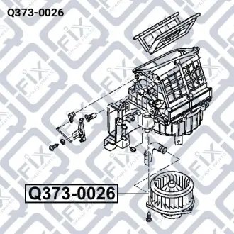 Мотор вентилятора обігрівача салону Q-fix Q373-0026