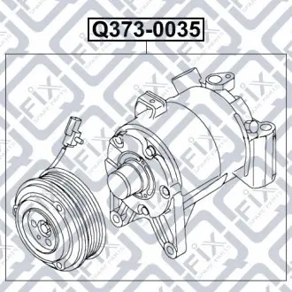 Компрессор кондиционера Q-fix Q373-0035