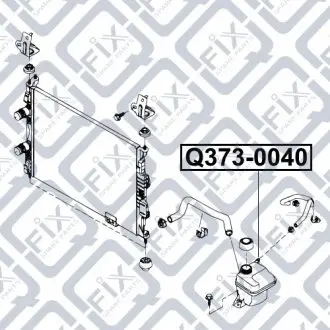 Бачок радиатора расширительный Q-fix Q373-0040