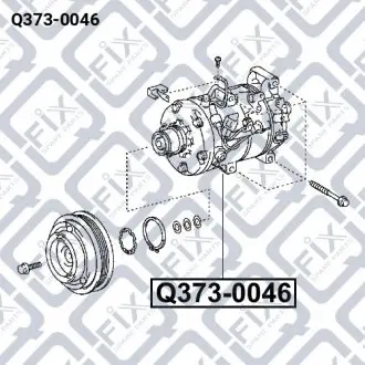 Компрессор кондиционера Q-fix Q373-0046