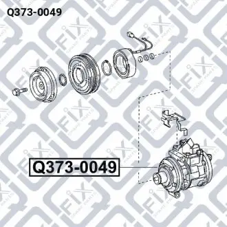 Компресор кондиціонера Q-fix Q373-0049