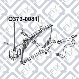 Бачок радіатора розширювальний Q-fix Q373-0081