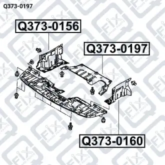 ЗАХИСТ ДВИГУНА ПЕРЕДНИЙ НИЖНИЙ Q-fix Q373-0197