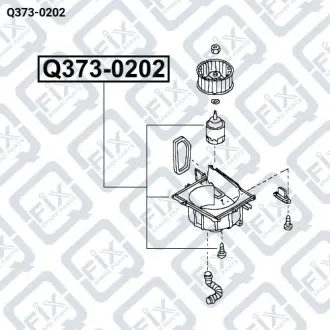 Мотор обігрівача салону Q-fix Q373-0202